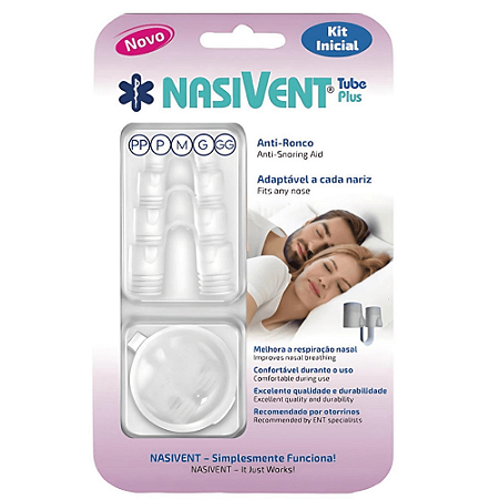 Dilatador Nasal Nasivent Tube Plus Kit Inicial - Anti Ronco - Premium 5