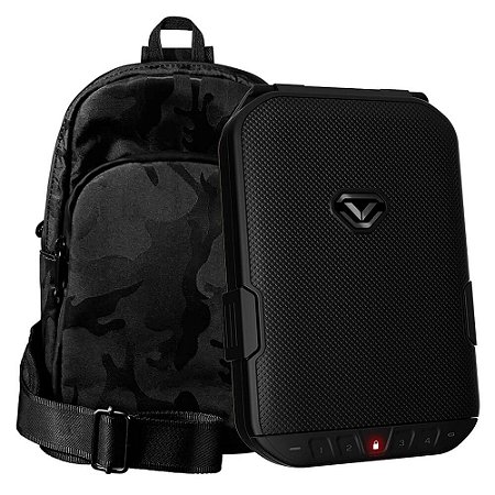 Combo Vaultek LifePod 1.0 - Cofre Eletrônico de Viagem com Mochila TrekPack