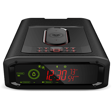 Vaultek Smart Station DS5i com Biometria, Bluetooth, Cofre de mesa para Armas - Preto