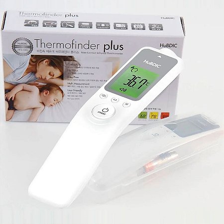 Termômetro HuBDIC Clínico Digital Sem Contato HFS1000 Bebê e Adulto - Lançamento