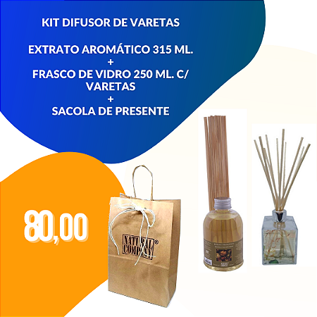 Kit Difusor de Varetas Paris - Madeiras com Especiarias