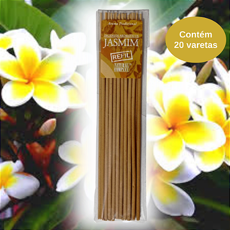 Incenso Natural Jasmim Refil - 20 Varetas