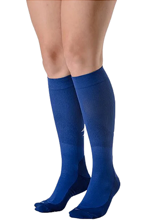 Meia Esportiva Sigvaris UP25, 20-30 mmHg Cor: Azul Sport