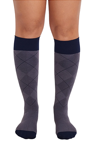 Meia Jobst Style, 20-30 mmHg, 3/4 Panturrilha - Cinza