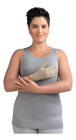 Luva Juzo Classic Seamless, 20-30 mmHg, dedos abertos