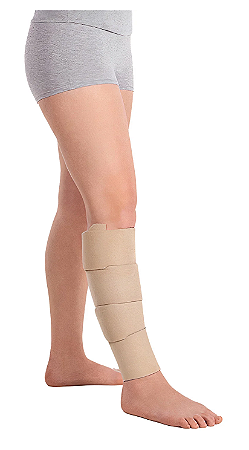 Juzo Compression Wrap, Panturrilha, 30-60 mmHg, Bege/Preta