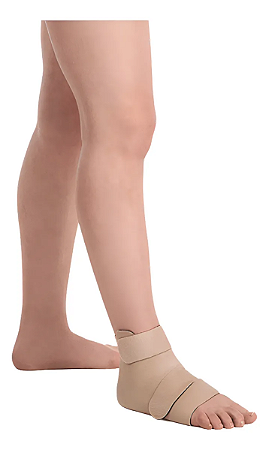 Juzo Compression Wrap, Tornozelo, 30-60 mmHg, Bege/Preta
