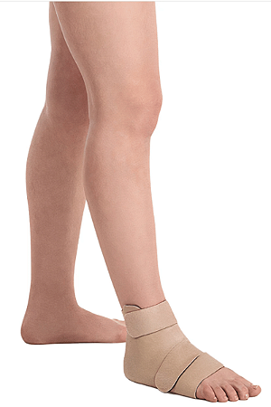 Juzo Compression Wrap, Tornozelo, 30-60 mmHg, Bege/Preta