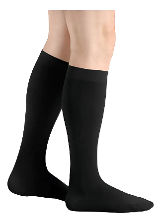 Meia JUZO Adventure, 20-30 mmHg, 3/4,Cor: Preto