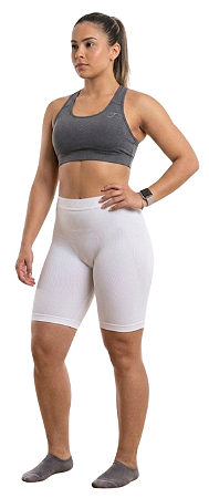 Bermuda de Compressão, N1, linha SPRY, Branca