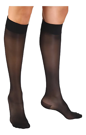 Meia Sigvaris Audace 15-20 mmHg, 3/4 Panturrilha - Preto