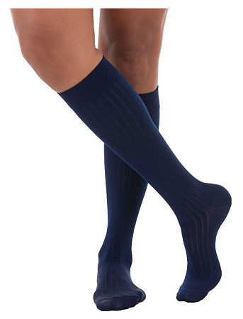 Meia Venosan para Viagem, 3/4 Panturrilha - Azul