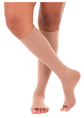 Meia Venosan Comfortline Cotton Ziper, 20-30 mmHg, 3/4 Panturrilha