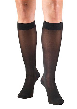 Meia Venosan Legline, 20-30 mmHg, 3/4 Cor: Preto