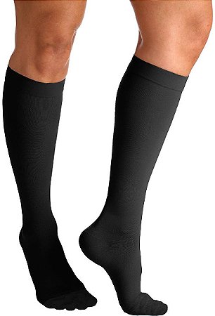 Meia Sigvaris Select Comfort, 30-40 mmHg, 3/4 Cor: Preto