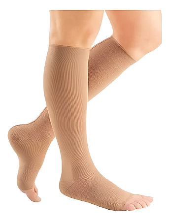 Meia Malha Plana Mondi by Medi, 3/4 Panturrilha