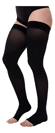 Meia Venosan 4000 Ultraline, 20-30 mmHg, 7/8 Meia Coxa - Preto