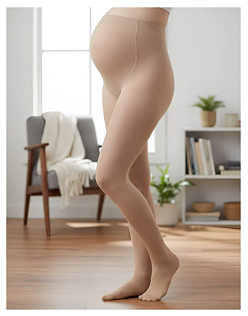 Meia Jobst UltraSheer, 20-30 mmHg, Gestante, Cor: Bege