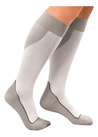 Meia Jobst Esportiva 20-30 mmHg - Cinza Claro