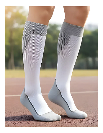 Meia Jobst Sport 20-30 mmHg, Cor: Cinza Claro