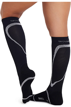 Meia Esportiva Sigvaris Performance, 20-30 mmHg Preto