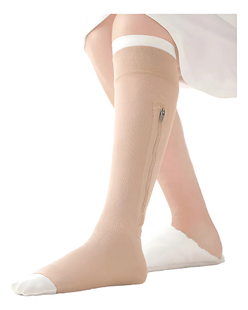 Meia Jobst de Compressão para Ulceras c/ Ziper