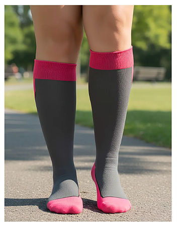 Meia Jobst Sport 20-30 mmHg, Cor: Rosa