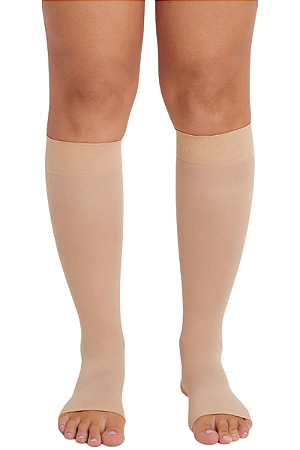 Meia Sigvaris Ever Sheer Nude 20-30 mmHg, 3/4 Cor: Capuccino