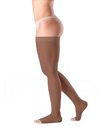 Meia Sigvaris Ever Sheer Nude 20-30 mmHg, 7/8 Cor: Caramelo