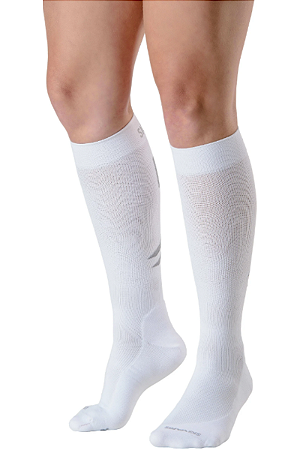 Meia Esportiva Sigvaris UP25, 20-30 mmHg Branco