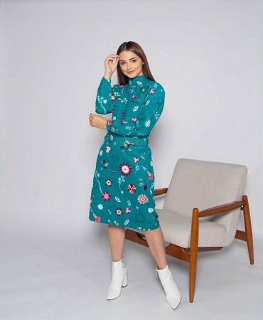 Vestido Provence Verde Valentina Sirrah