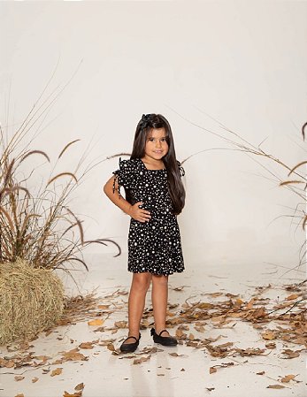 VESTIDO EM VISCOLINHO FLORIPINHA INFANTIL VALENTINA SIRRAH