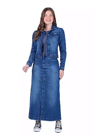 Jaqueta silvayne em jeans escuro Hapuk