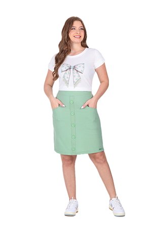 Conjunto Em Malha Texturizada Talia Verde Hapuk