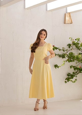 Vestido Bali Amarelo Valentina Sirrah