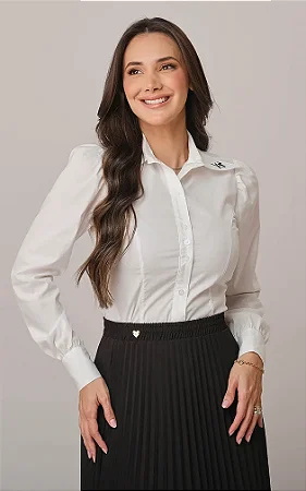 Camisa Manga Longa com Gola Clássica Carina - Tata Martello