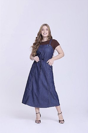 Salopete em Jeans algodão jéssica Hapuk