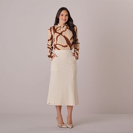 Saia em Alfaiataria Mirela OFF - Tata Martello