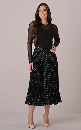 Saia de Poá Preto Vitoria - Tata Martello