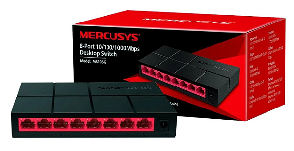 SWITCH 8P 10/100/1000 MERCUSYS MS108G