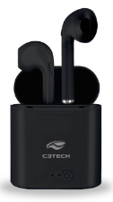 FONE BLUETOOTH INTRA S/FIO EP-TWS-20 - CETECH