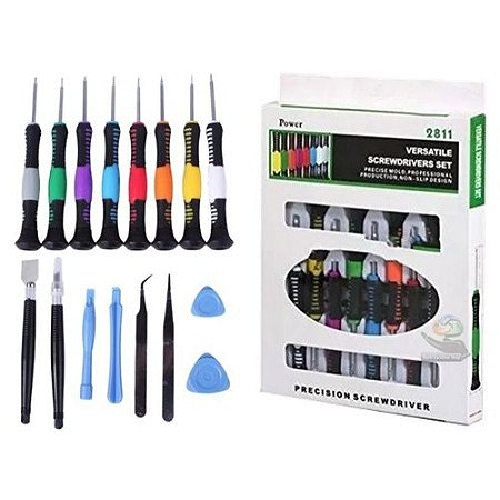 KIT CHAVES 16PÇS 2811 VERSATILE SCREWDRIVERS