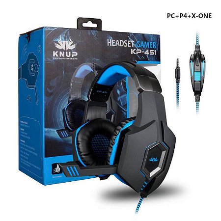 FONE HEADSET GAMER KP-451 /KNUP