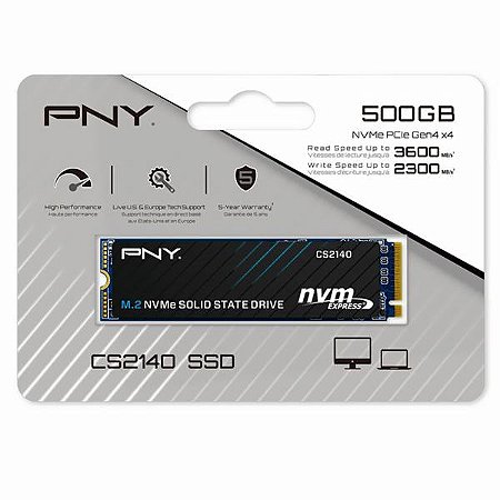 SSD M.2 NVME 500GB - PNY