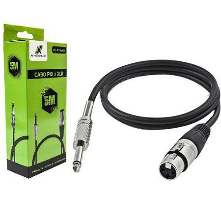 CABO MICROFONE P10 X XLR - X-CELL