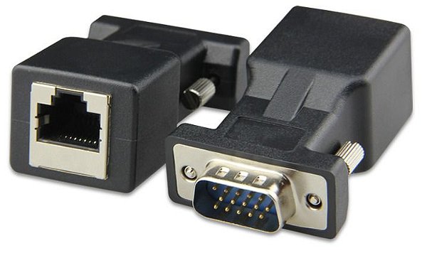 ADAPTADOR EXTENSOR VGA X RJ45