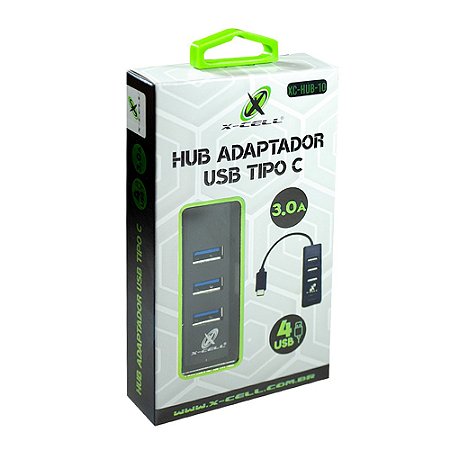 HUB USB/TIPO C 4P 3.0 - X-CELL