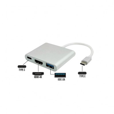CABO ADAPTADOR TIPO-C X HDMI/USB 3.0 - X-CELL