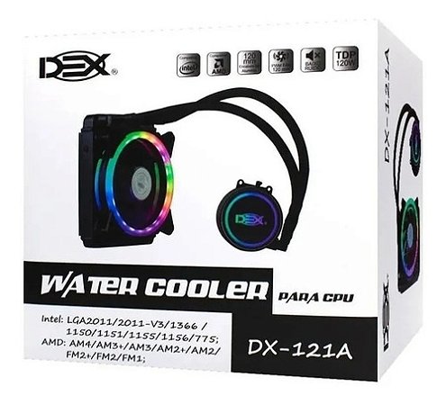 WATERCOOLER DX-121A 20MM P/ AMD/NTEL LED RGB - DEX