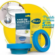 ANEL VEDAÇÃO P/ VASO SANITARIO C/ GUIA - BLUKIT